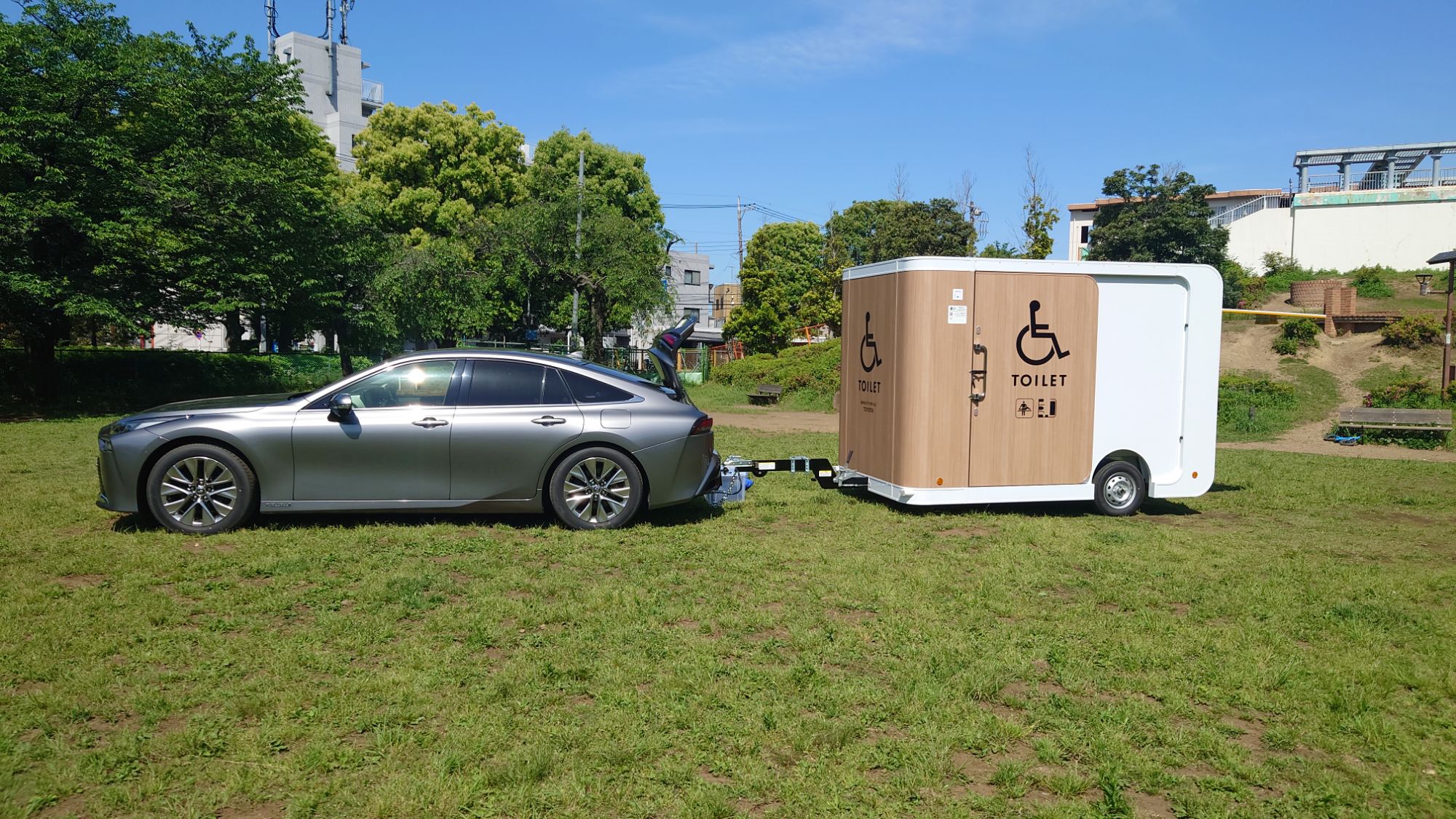 Marche without steps with TOYOTA Mobile Toilets